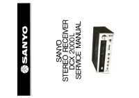 Sanyo DCX-2000L - Service Manual 